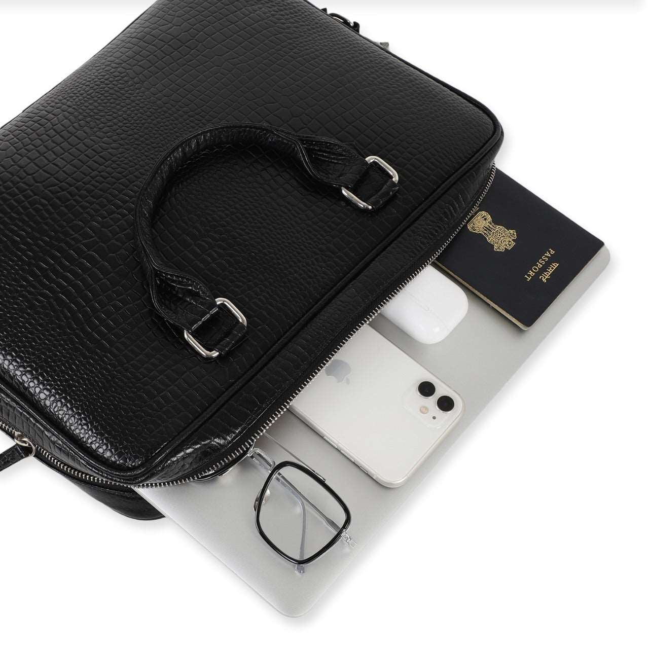 iCruze Delite Leather Bag Black - iCruze