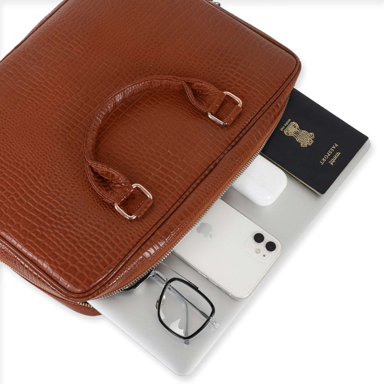 iCruze Delite Leather Bag Tan - iCruze