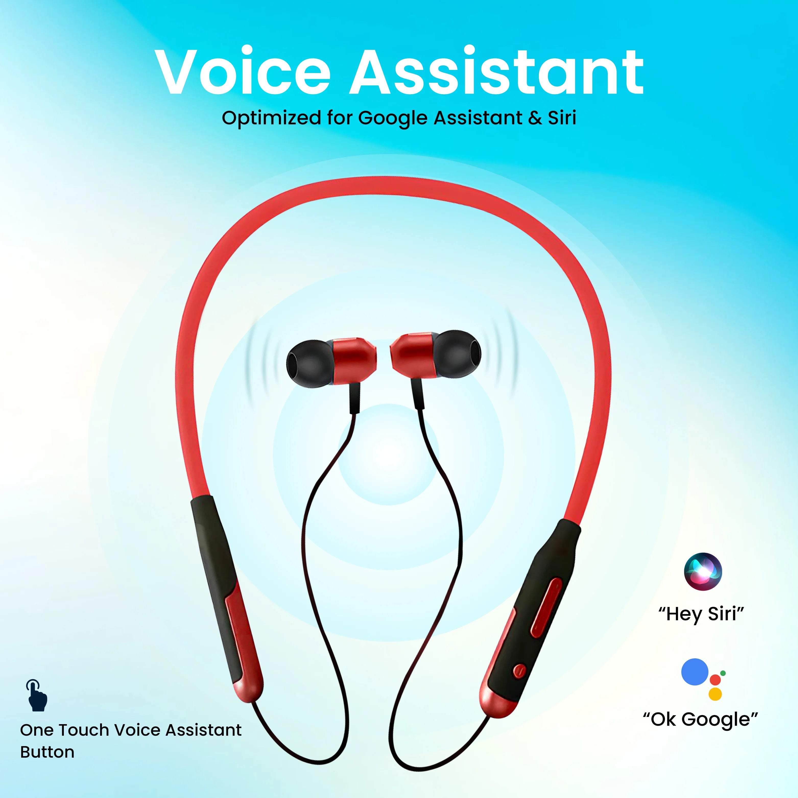 iCruze Jazz Wireless Neckband (Red)