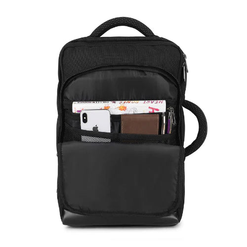 iCruze 2 in 1 Backpack 16 inch Convertible Laptop Bag-Black - Easy to carry