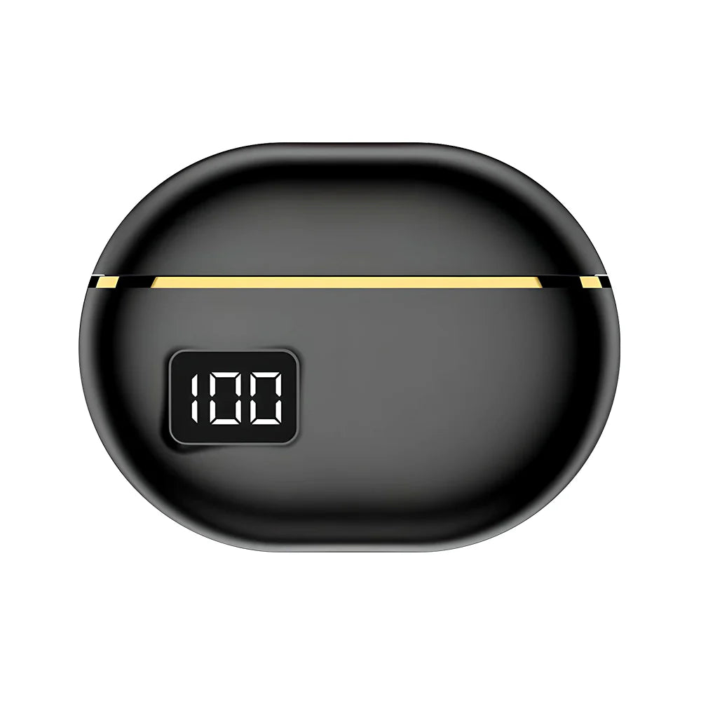 iCruze Glitz TWS Earbuds (Black) - Front View