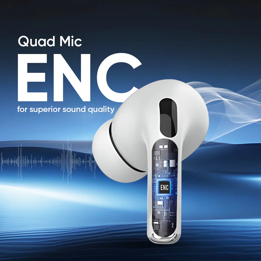 iCruze Halobuds TWS Earbuds - Quad Mic ENC