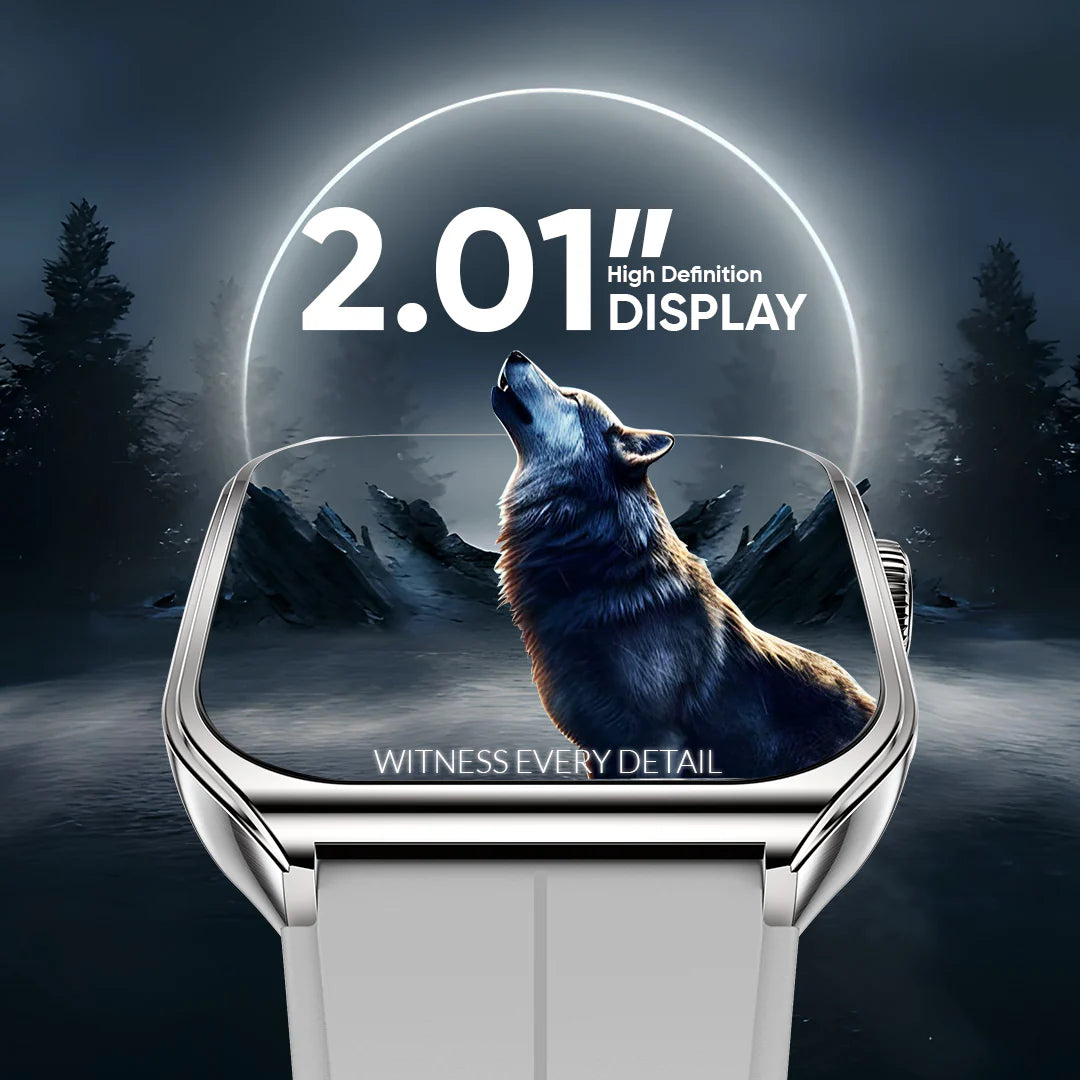 iCruze Pronto Flex Smart BT Calling Watch (Black) - 2.01 Display