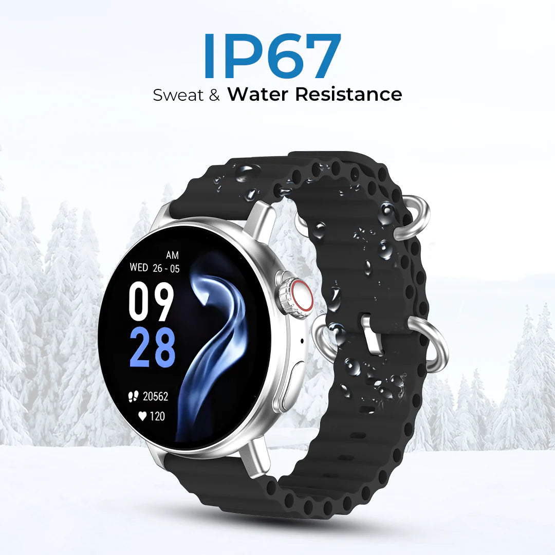 iCruze Pronto Vista BT Calling Smart watch (Black) - Sweat & Water Resistance