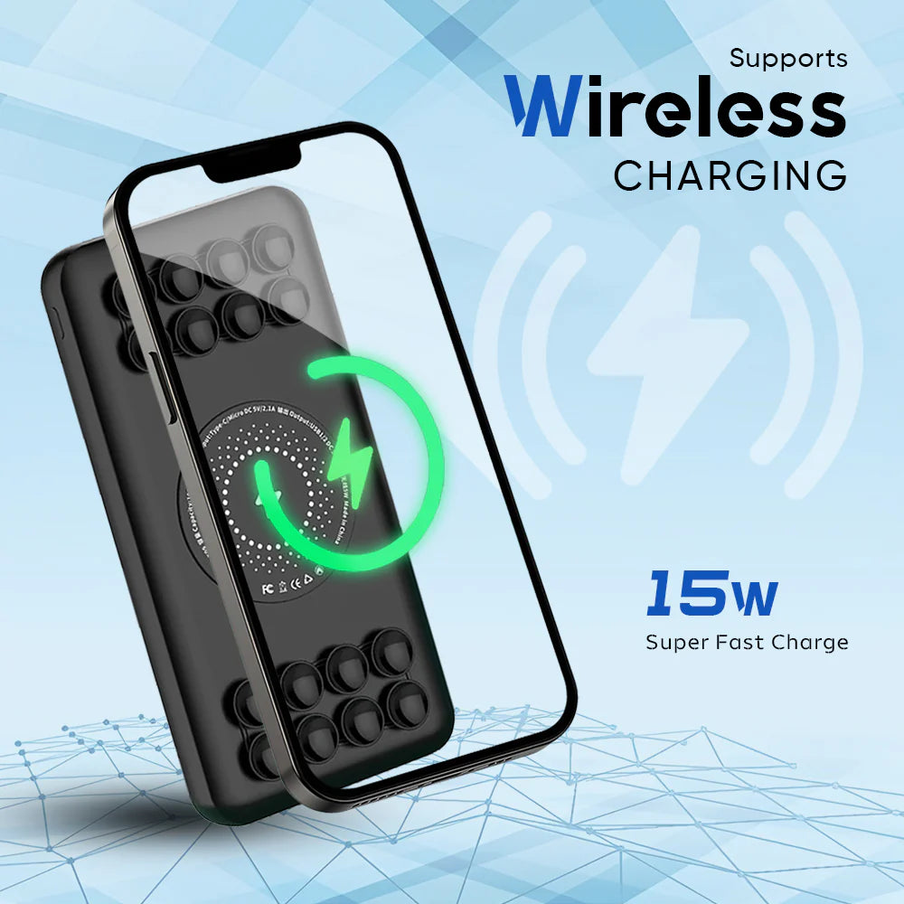 iCruze Strike PB03 PD Wireless Power bank 22.5W (Black)