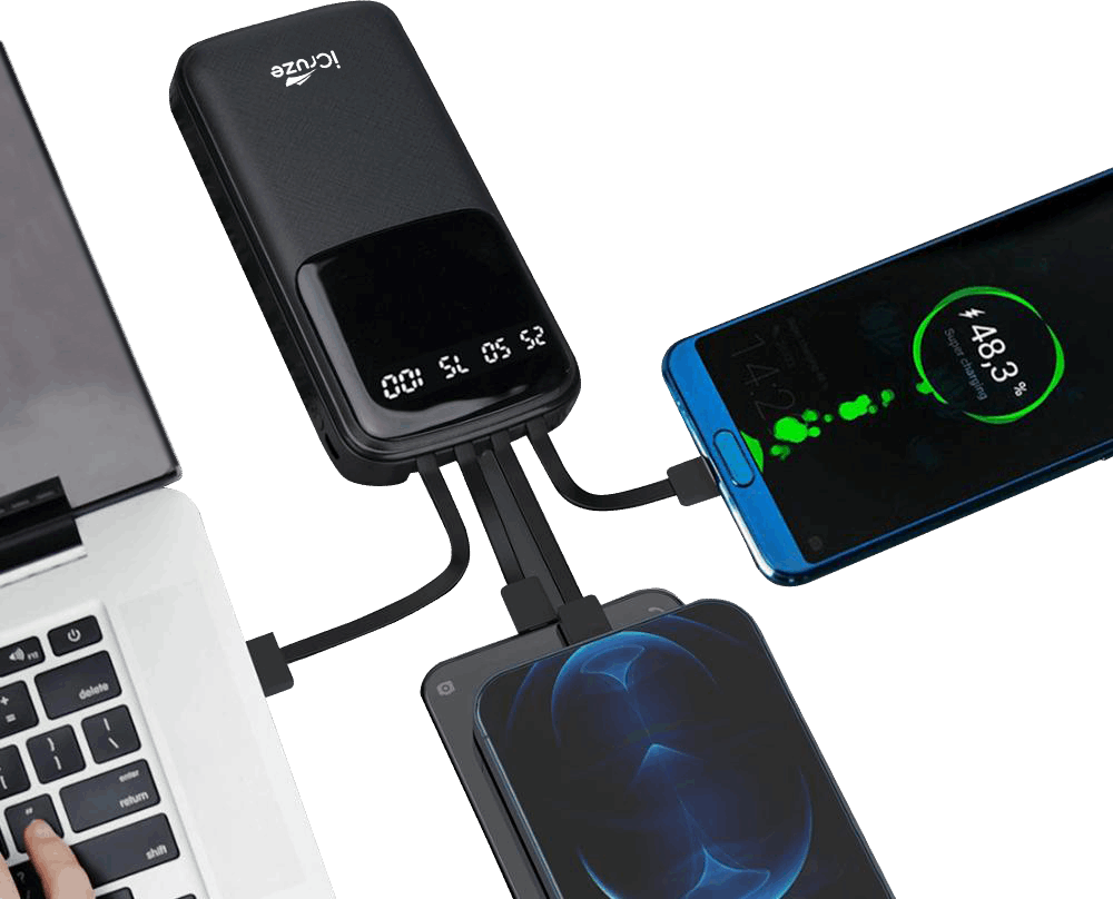 iCruze Strike AT-PB05 Power Bank (Black) - iCruze