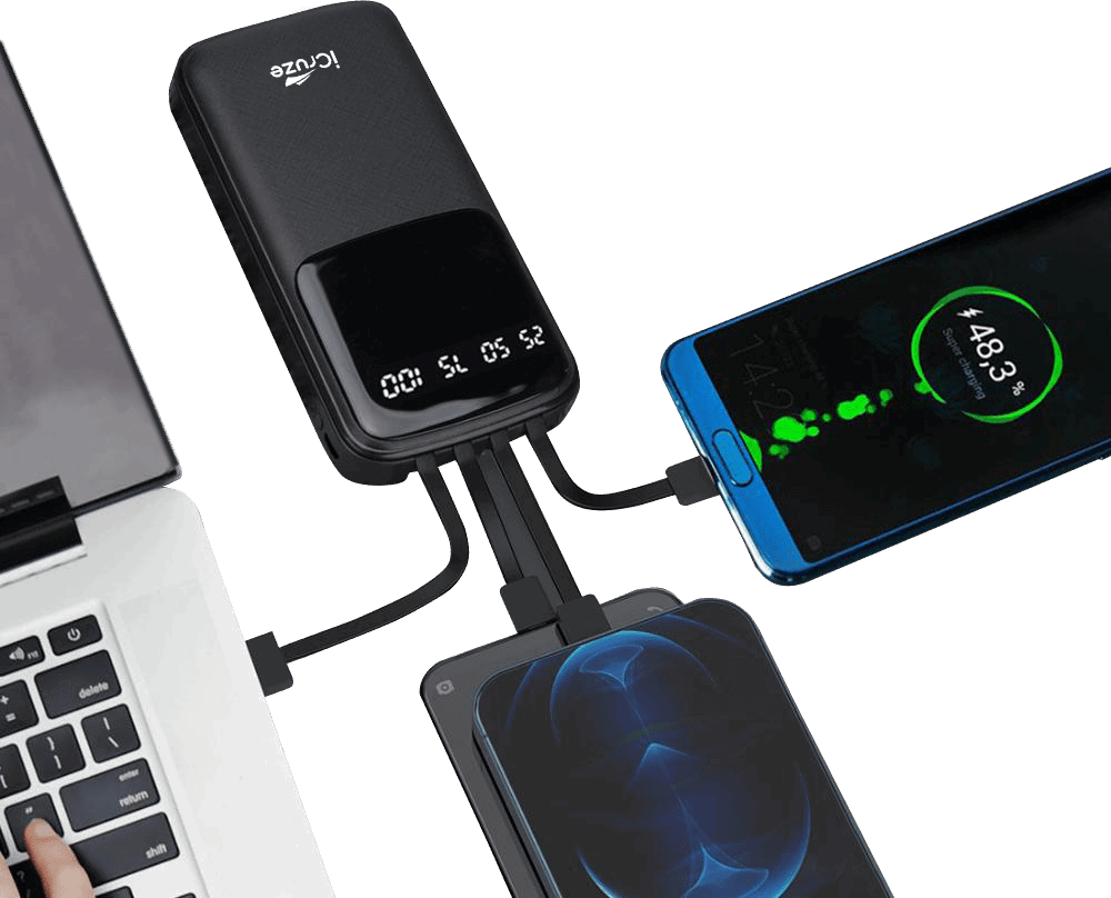 iCruze Strike AT- PB05 Power Bank (White) - iCruze