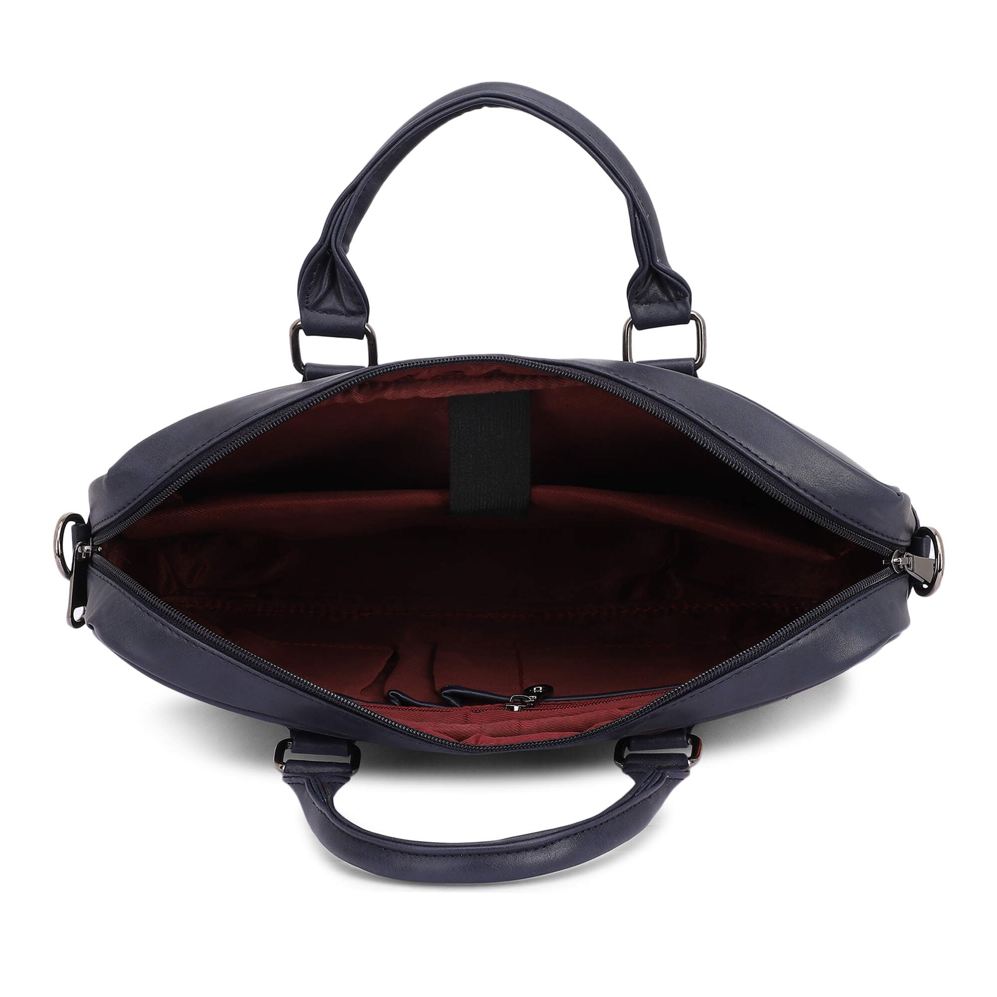 iCruze Vegan Leather Messenger Bag Blue - iCruze