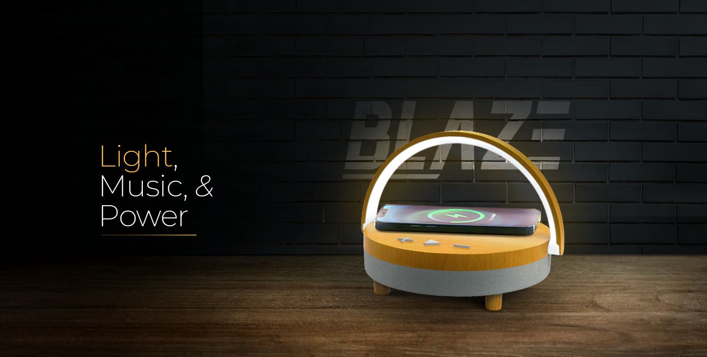 BLAZE_3_IN_1_BT_SPEAKER, wireless charger and night lamp 