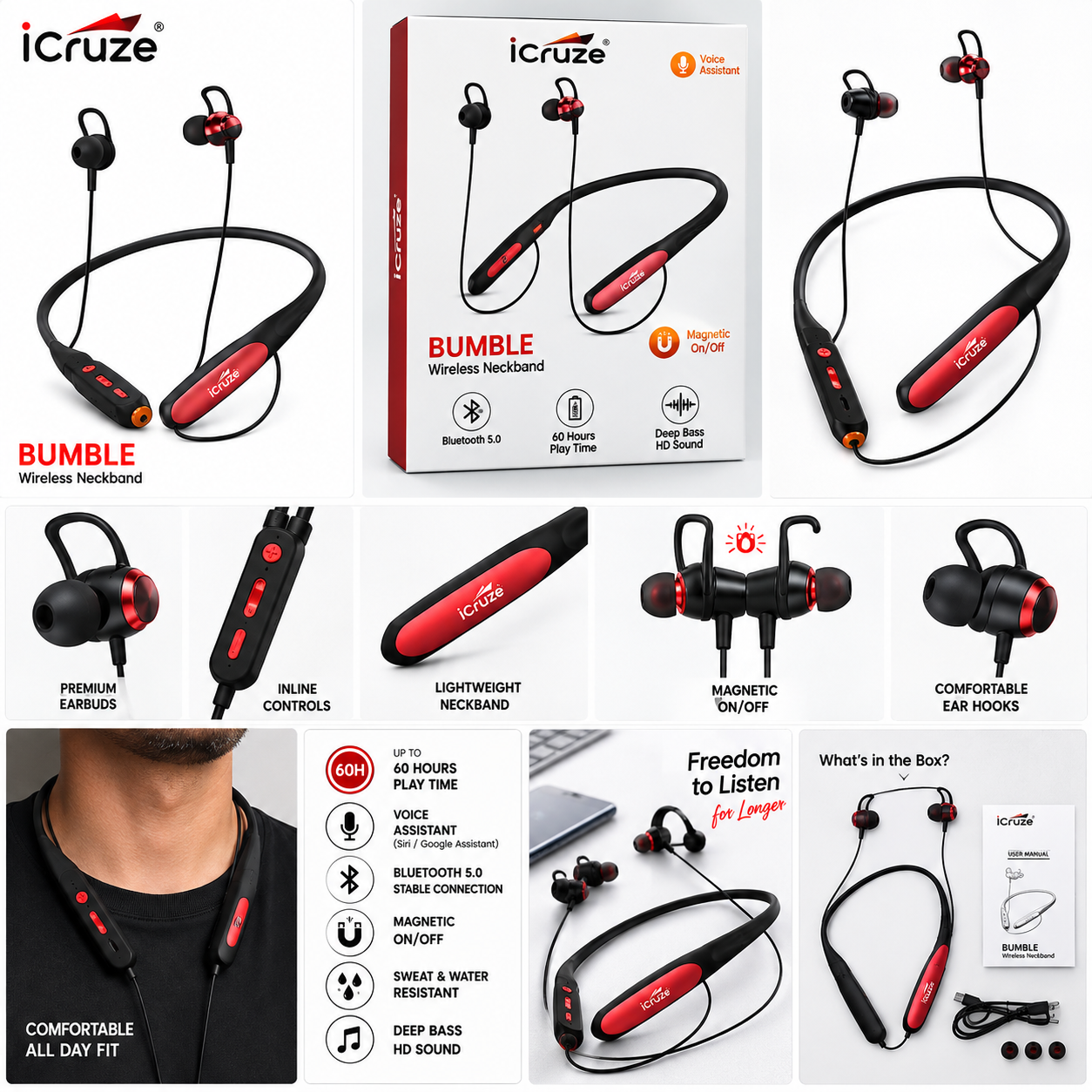 iCruze Bumble Neckband
