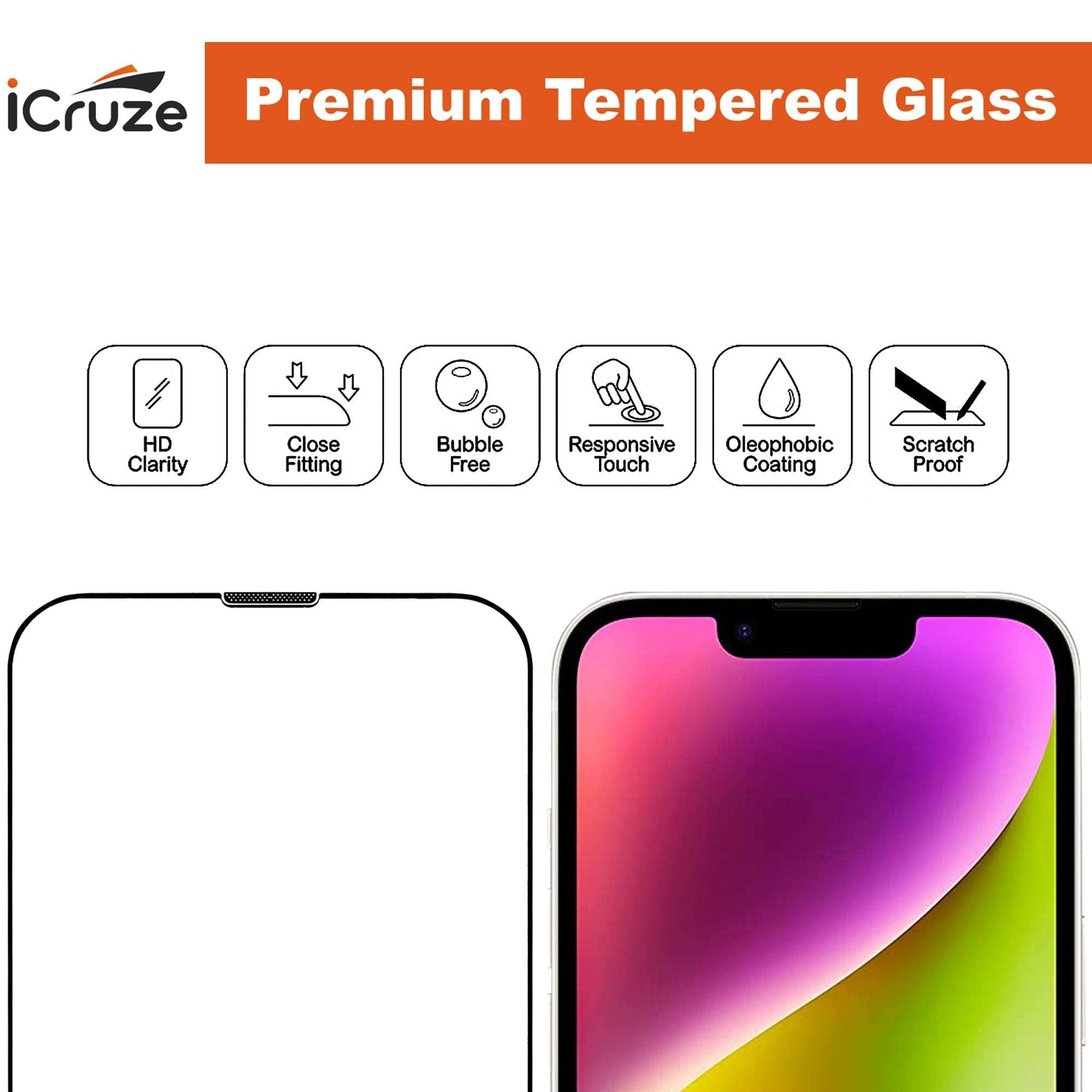 iCruze iPhone Tempered Glass for iPhone 13 Mini - iCruze