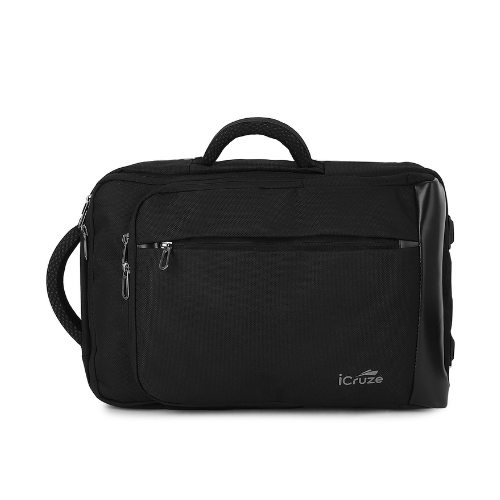 iCruze 2 in 1 Backpack 16 inch Convertible Laptop Bag-Black