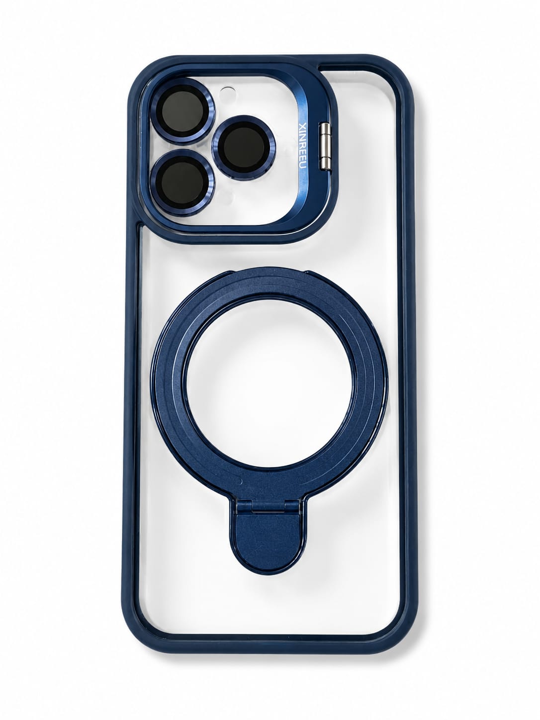 iPhone 15 Pro Magnetic Ring Stand Transparent Case
