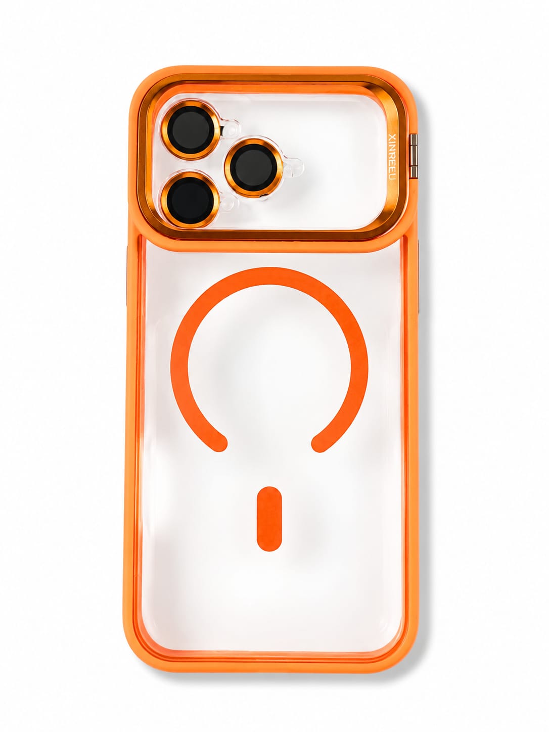 iPhone 17 Pro Max, 16 Pro Max Transparent MagSafe Bumper Case – Orange