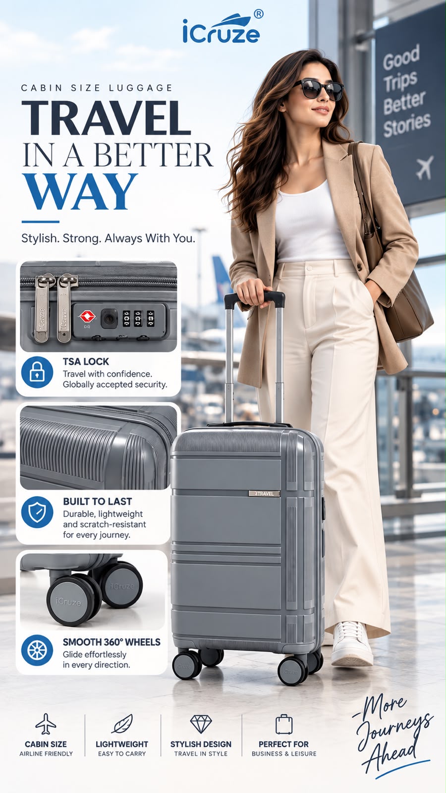 iCruze Travel Cabin Luggage