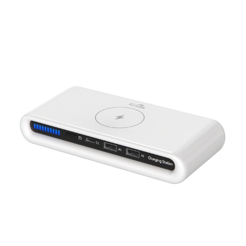 iCruze 4-in-1 Wireless Multiple Charging Stations & Hub (White)