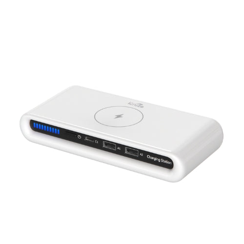 iCruze 4-in-1 Wireless Multiple Charging Stations & Hub (White)
