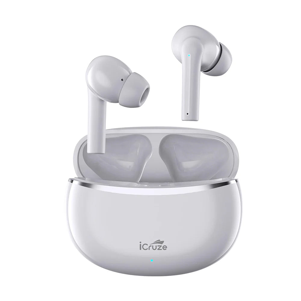 iCruze BackBeat TWS Earbuds White