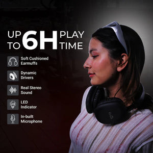 Wireless Headphones – Deep Bass, Noise Canceling