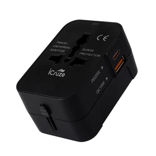 iCruze Globaplug Travel Adapter (Black)