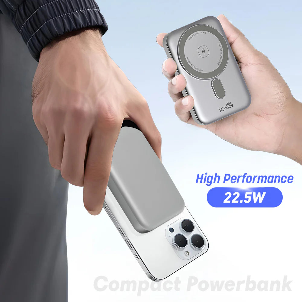 iCruze Magstrike 22.5W wireless powerbank - HIgh Performance