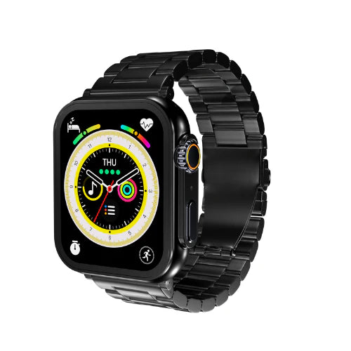 iCruze Pronto Max+ Black Edition Metal Band Smartwatch