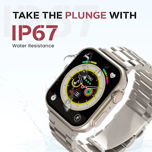 iCruze Pronto Max+ With Stainless Steel Band Calling Smartwatch - IP67 Water resistance