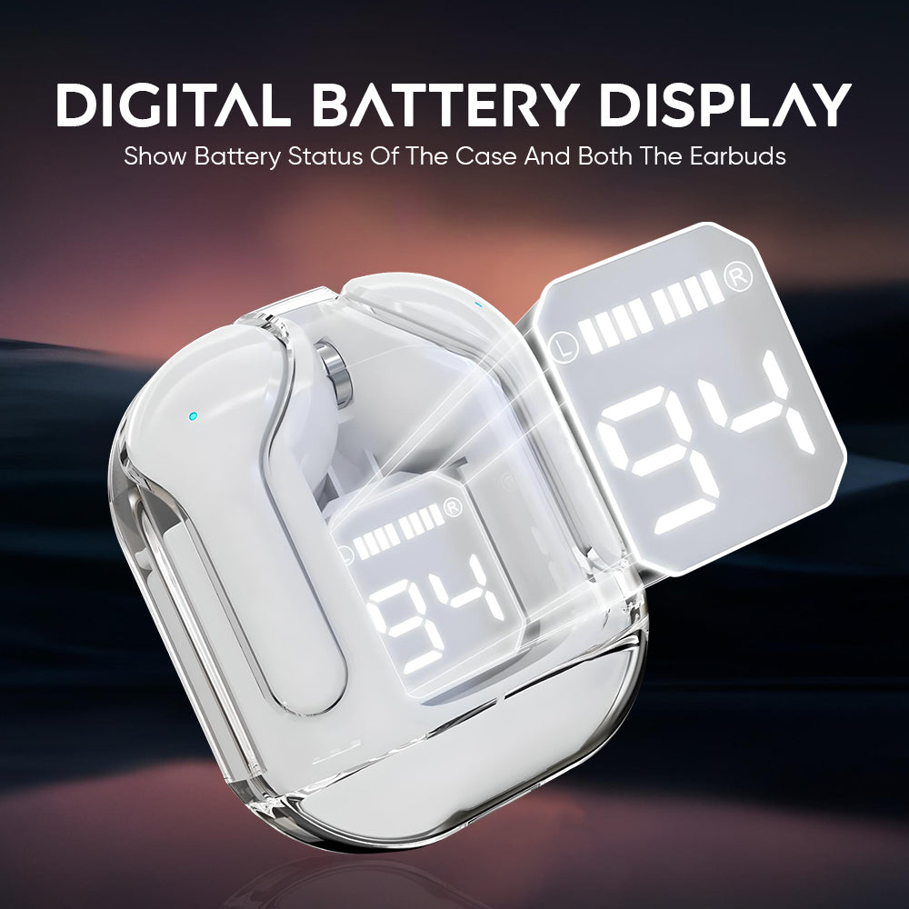 digital battery display- maxpods earbuds