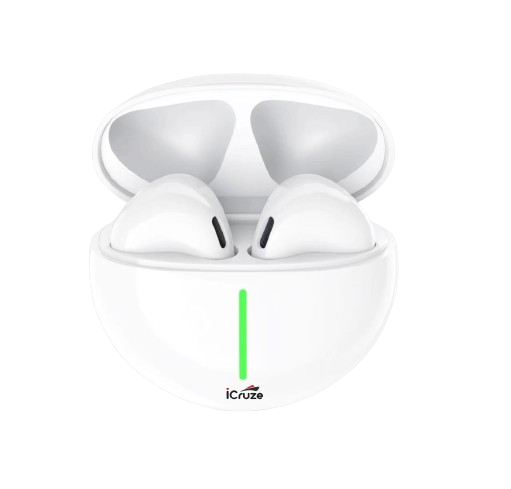 iCruze Oval TWS Earbuds ( White )