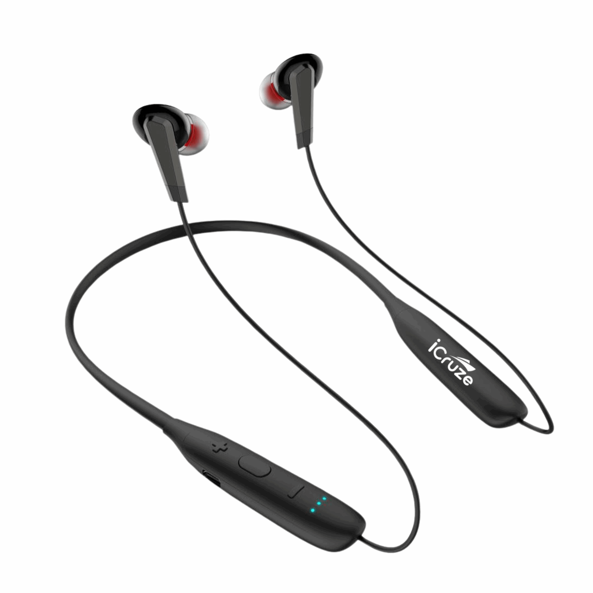 iCruze Pop in-Ear Wireless Bluetooth Neckband (Black) - iCruze